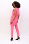 Single Button Casual Vest & Trousers Set - Pink - 1519510 - 2