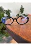 Lille Black Oval Ellipse Trend Model Blue Light Protection Glasses 58 /18 /145 - 6