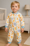 Girls Boys Thick Fiber Filled 1.5 Tog Cotton Patterned Sleeping Bag - 3