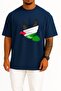 Oversize Peace Dove Palestine Unisex T-Shirt with Chest and Back Design
