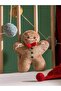 Plush Throw Pillow with Cookie Man Figure 20 cm (W5) - 2