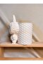 Labubu Flower Pot / Pen Holder – 14 cm Paintable |   Deep Pen Holder with Wicker Look Basket Compartment - 3