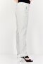 Women Cigarette Fit Heather Straight Leg Pants, Light Grey - 2