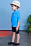 Unisex Kids Rashguard Short Sleeve - Blue - 3