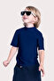 Unisex Kids Rashguard Short Sleeve - Navy
