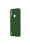 Silicone Case for Motorola E7 Power, Microfiber Interior and Camera Protection, Green - 2