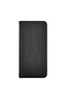 Leather Flip Case for Apple iPhone 15 Plus, Texture Design, Wallet Pocket, Black - 4