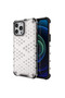 Husa pentru iPhone 15 Plus, Hybrid, Armor Shield, Honeycomb Design, Transparent