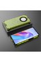 Case for Honor Magic5 Lite, Hybrid, Armor Shield, Honeycomb Design, Green - 4