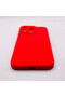 Husa de silicon pentru Apple iPhone 15, Protectie camera, Fine Touch, Smooth feeling, Rosu - 4
