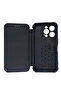 Anti-Shock Book Case for Apple Iphone 13 Pro, Textile Material, Blue - 4