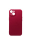 Husa din silicon pentru Iphone 14 Plus Interior Catifea, Protectie Camera, Visiniu