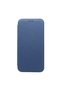 Husa Tip Carte Anti-Shock pentru Apple Iphone 14 Pro, Material Textil, Bleumarin