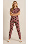 Women's Summer Short Sleeve Pajama Set - 3