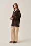 Bitter Brown-Polo Neck Interlock Sweatshirt - 2