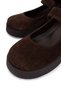 Women's Genuine Leather Brown Suede Heeled Shoes - 3