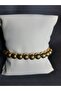 Golden Yellow Natural Hematite Stone Bracelet Unisex