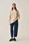 Stone-Oversize Interlock Sweat