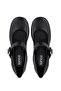 Women's Genuine Leather Black Heeled Shoes - 5