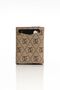 Vegan Leather Wallet Card Holder with Cash Compartment and Sliding Mechanism
