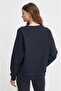 Women's Embroidered Logo Sweatshirt Relaxed Fit - 4