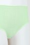 Green Cotton High Waist Panties - 2