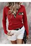Women's Long Sleeve V-Neck Camisole Blouse, Stylish and Comfortable Design - 2