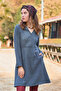 Hakim Collar Button Detailed Tie-Up Long Sleeve Dress - 2