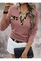 Women's Long Sleeve V-Neck Camisole Blouse, Stylish and Comfortable Design