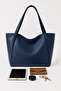 Large Capacity Women's Shoulder Bag Soft Leather Loose Bag