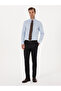 Light Blue Slim Fit 100% Cotton Classic Shirt 50318179-Vr003 - 4