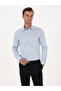 Light Blue Slim Fit 100% Cotton Classic Shirt 50318179-Vr003 - 3