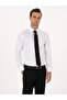 White Slim Fit 100% Cotton Classic Shirt 50318179-Vr013