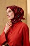 وشاح قطني ناعم رفيع باللون الأحمر الفاتح والأسود المنقوش بنمط المنك، قابل للتنفس، مقاس 90x90