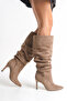 LOİS Women's High-Heeled Crinkled Boots A033-K2008 - 3