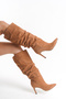 LOİS Women's High-Heeled Crinkled Boots A033-K2008