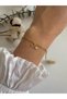 Women's D Letter Charm Steel Bracelet – Tarnish-Free, Adjustable, Stylish Design