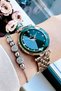 Original Women's Wristwatch, Cut Glass Waterproof Rose Color Steel Band - Bracelet Gift Dkby2050C6 - 2