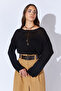 U Neck Casual Knitwear Basic Sweater - Black |   Mkw535342-01 - 3