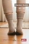 Women's Colorful Winter Thick Wool 3 Pair Socks Set - Foldable Opening Ankle Design, Standard Size - 5