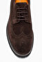 Men's Lace-Up High Sole Classic Shoes Genuine Leather Fr 541452 Suede Brown - 2
