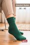 Women's Colorful Winter Thick Wool 3 Pair Socks Set - Foldable Opening Ankle Design, Standard Size - 4