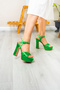 Satin Fabric High Heel Shoes 13 cm Fk1044 - 2