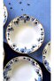 Mezoli̇t Cobalt 6 Piece Luxury Soup Bowl Set - 3