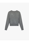 Buttoned Long Sleeve Crew Neck Diamond Pattern Knitwear Cardigan - 2