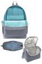 High Kız Flamingo Green Primary School Orthopedic 3-Piece Bag Set with Pencil Holder, Foil-Lined Lunch Box and Water Bottle Compartment - 3