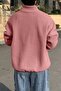 Men's Ultra Heat Plush Sherpa Oversize Half Metal Zipper Elastic Adjustable Fleece Sweatshirt - 2