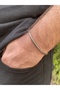 Men's Bracelet Stainless Steel Cylinder Model Silver Color - 2