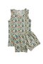 Boy's Cotton Gray Elephant Patterned Undershirt Boxer Set