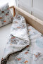 Animal Map Montessori Bedding Set with Sheets (100X200 - 50X70 -90X190+20) -Animal Map - 4